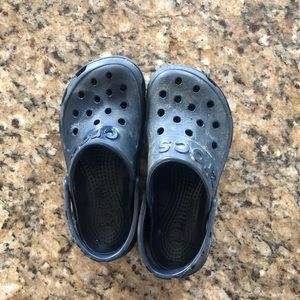 Navy blue crocs